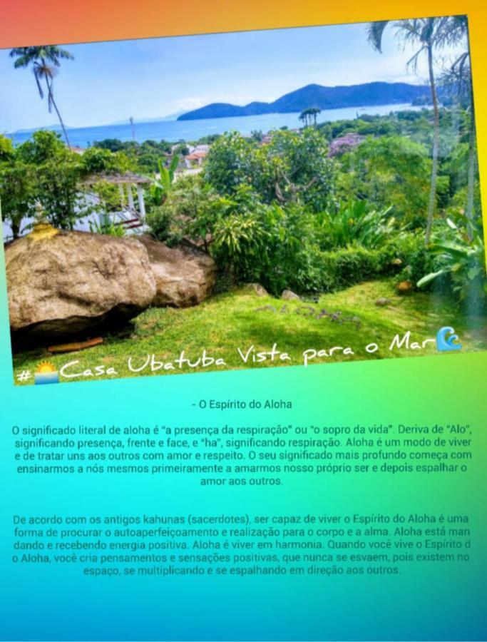Casa Ubatuba Vista Para O Mar Eksteriør bilde
